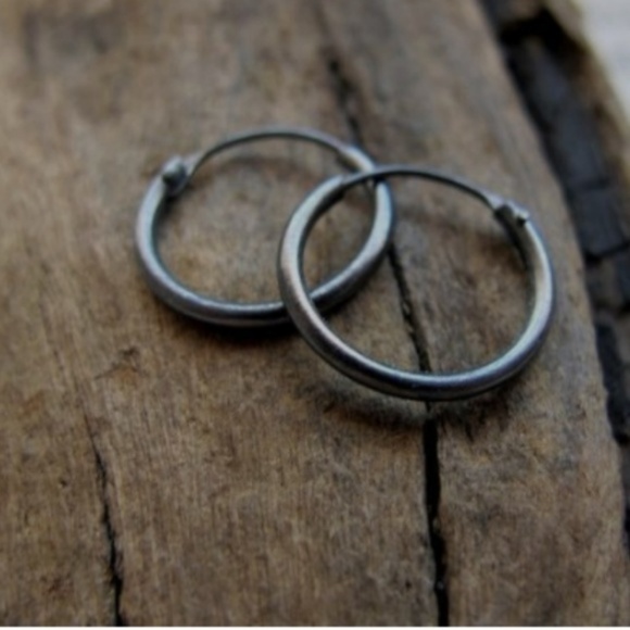 Black Plated Sterling Silver Small Endless 10mm - Picture 5 of 6